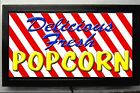  LED LIGHTED DELICIOUS POPCORN SIGN / STORE VENDING SIGN