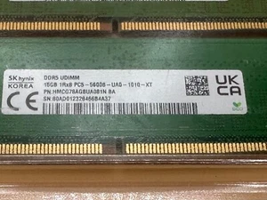 SK Hynix 2x16GB (32GB kit) DDR5 5600 Desktop RAM UDIMM - Photo 1/3