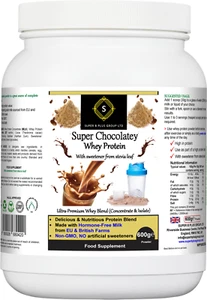 Whey Protein Isolate - Super Chocolatey - Muscle & Weight Loss - 600g Vegetarian - Picture 1 of 12