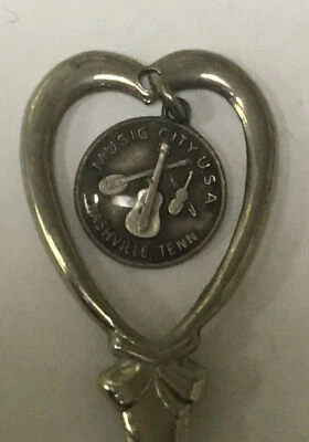 Cuchara de recuerdo vintage ciudad de música coleccionable de Estados Unidos Nashville Tennessee Foto 1 de 3
