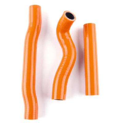 CMS Orange Silicone Radiator Hose Kit For 2016-2017 HUSQVARNA TC 125 TC125 Foto 1 de 4