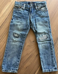 Authentic Polo Ralph Lauren Blue Boys Jeans Sullivan Slim Size 3 T - Picture 1 of 6