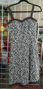  Kim Rogers® Teal & Brown Sundress  Women’s Size 8 Petite - Picture 1 of 4