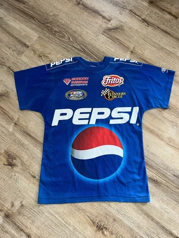 Vintage Chase Authentics Nascar Pepsi Racing Jeff Gordon #24 T- Shirt Med - Read Cover