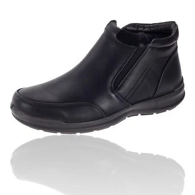 Herren Stiefeletten Gefüttert Boots Stiefel Männer Schuhe Schwarz 67875 - Bild 1 von 4