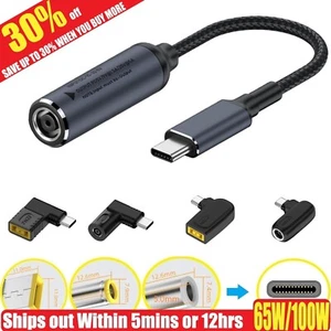 140W/65W Laptop Charger Converter USB Type C PD Power Charging Cable Adapter - Afbeelding 1 van 43