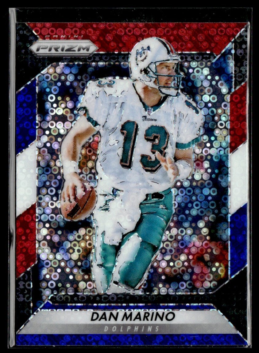 2016 Panini Prizm Red White Blue Disco Dan Marino Miami Dolphins #135