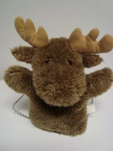 Rare HTF Dutch Harbor Gear Moose Hand Puppet Plush Toy Home School - Picture 1 of 5