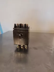 1x CRABTREE C50 15A 3 POLE CIRCUIT BREAKER 15AMP THREE PHASE MCB, USED.Clean. - Picture 1 of 3