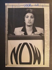 Wire Press Photo 1985 Eleanor Smeal New President of National Org for Women 