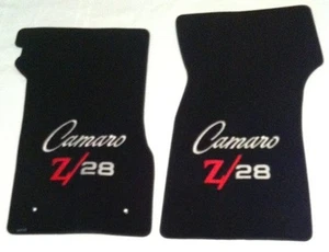 Lloyd Mats Velourtex Camaro Z28 Two-Tone Logo Front Floor Mats (1968-1969) - Foto 1 di 5
