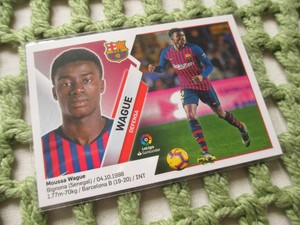 PANINI LA LIGA ESTE 2019/20 MOUSSA WAGUE STICKER NO 3B BARCELONA ROOKIE MINT