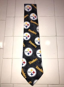 Pittsburgh Steelers Inspired Supercool Handmade Men’s Flannel Neck Tie NFL - Picture 1 of 5