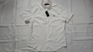 NEW POLO RALPH LAUREN MEN'S CLASSIC FIT BUTTON DOWN WHITE SHIRT SIZE L - Picture 1 of 4