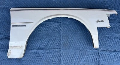 Cadillac Seville 1980-1985 guardabarros delantero derecho sedán pasajero blanco OEM #3321M Foto 1 de 4