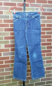 GIRLS SIZE 10 BLUE DENIM JEANS PANTS BY CIRCO RAMIE COTTON POLY SPANDEX POCKETS - Picture 1 of 5