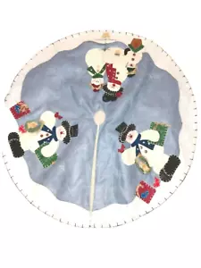 Falda árbol de Navidad 42" con muñecos de nieve - Imagen 1 de 12