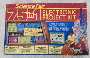 1976 Radio Shack Tandy Science Fair 75 in 1 elektronisches Projekt-Kit 28-247! - Bild 1 von 11