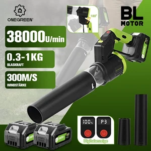 Akku Laubgebläse Laubbläser Gebläse Bläser Starker Motor Bürstenloser 0/2 Akkus - Bild 1 von 19