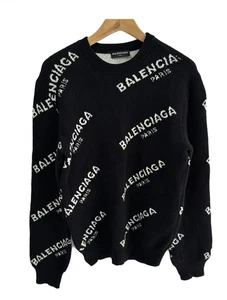 Balenka Paris Logo Knit Sweater Black White woman Size M – Luxury Designer - Picture 1 of 5