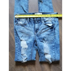 Vintage Mudd Low Rise Distressed Skinny Jeans FLX Stretch Juniors Size 7 Y2K - Picture 1 of 7