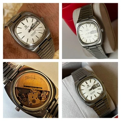 Omega Seamaster TV vintage años 70 esfera blanca automático 166.0213 día-fecha 36 mm para hombre Foto 1 de 4