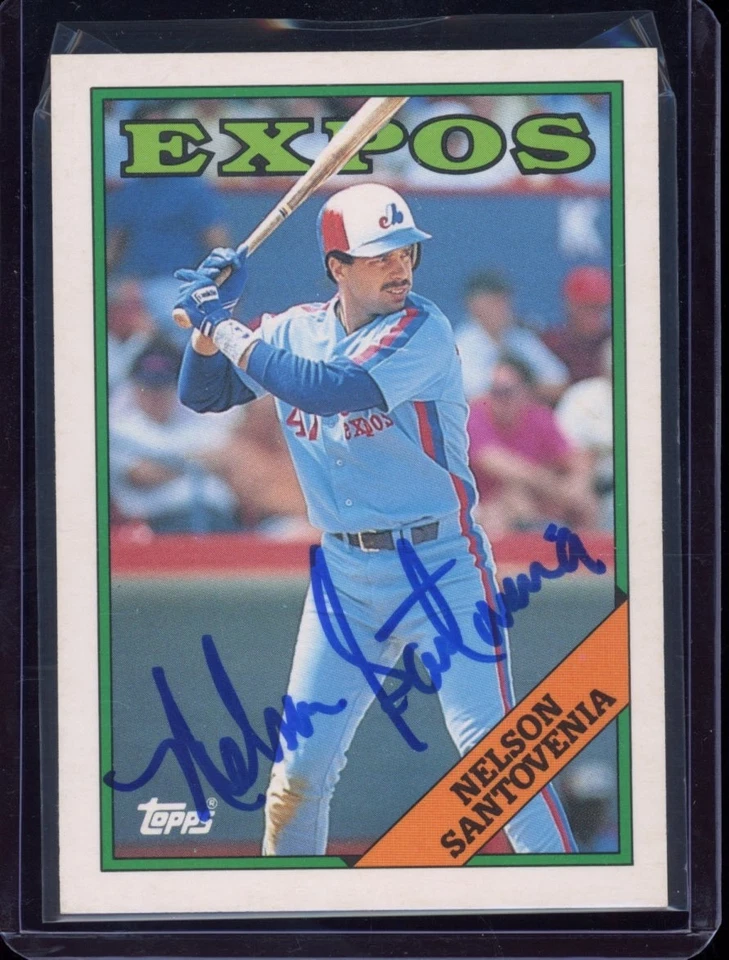 1988 Topps Traded - Nelson Santovenia #102T Auto Autographed Signed - Image 1 of 1