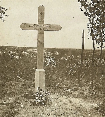 Puerto. Foto SOMBER! Grave KIA Reserva Infantería Regimiento 250 Suboficiales 1916 Foto 1 de 3