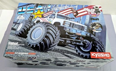 Kyosho USA-1 Engine Powered 4WD Monster Truc GP Nitro 1:8 Scale Ready Set W/Box - Image 1 of 4