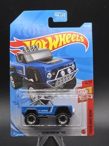 Hot Wheels 2021 Blu Custom Ford Bronco Allora E Oggi 6/10 163/250 - Foto 1 di 2