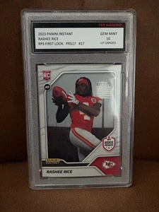 Rashee Rice 2023 Panini Instant 1st Look #17 1 of 517 Rookie Card 1st Graded 10 - Picture 1 of 2