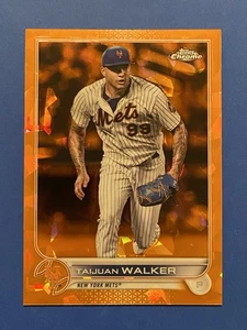 TAIJUAN WALKER (1/1 First Print 01/25) ORANGE 2022 Topps Chrome Sapphire #312 - Picture 1 of 3