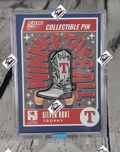 TEXAS RANGERS SILVER BOOT PIN THEME NIGHT 9/6/25 LIMITED EDITION SPECIAL TICKET - Picture 1 of 3