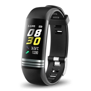 Thermometer Waterproof Body Temperature Monitor Bracelet Bluetooth Smart Watch - Picture 1 of 14