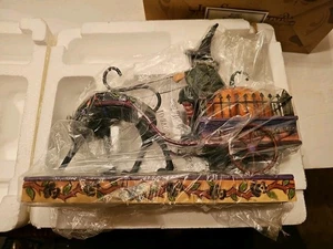 Jim Shore Heartwood Creek Halloween Wicked Ride 4010487 Witch Black Cat Figurine - Picture 1 of 2
