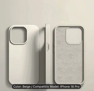 Luxurious Silicone Feel Magnetic Phone Case Suitable for Apple Iphone 16 pro Max - Picture 1 of 1