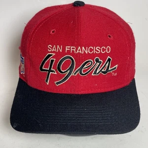 Cappello Berretto Vintage San Francisco 49ers Specialità Sportive NFL Doppia Linea Scritta - Foto 1 di 15