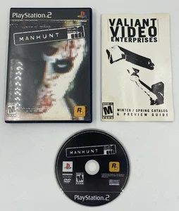 CIB Manhunt PlayStation 2 Rockstar Games Etiqueta Negra Envío Rápido Gratis - Imagen 1 de 8