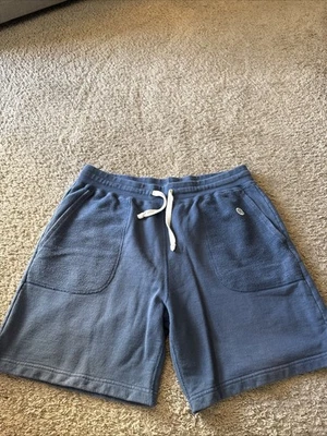 Champion Todd Snyder Shorts Mens XL Blue Terry Sweat Lounge C Logo Pockets - Image 1 of 4