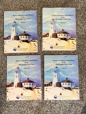 Marine Resources and History of The Mississippi Gulf Coast Volumes 1-4 Set GUC - Image 1 of 4
