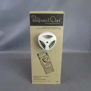 Pampered Chef Ultimate Slice & Grate Mandoline Food Slicer with Food Holder - Picture 1 of 4
