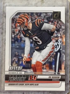NFL Panini Donruss 2025 - Joe Burrow #IN S-JBW Instant Cinci Bengals Griddy - Imagen 1 de 1