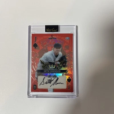 2525 5 Card Draw 1/2 Seth Johnson Auto - Image 1 of 2