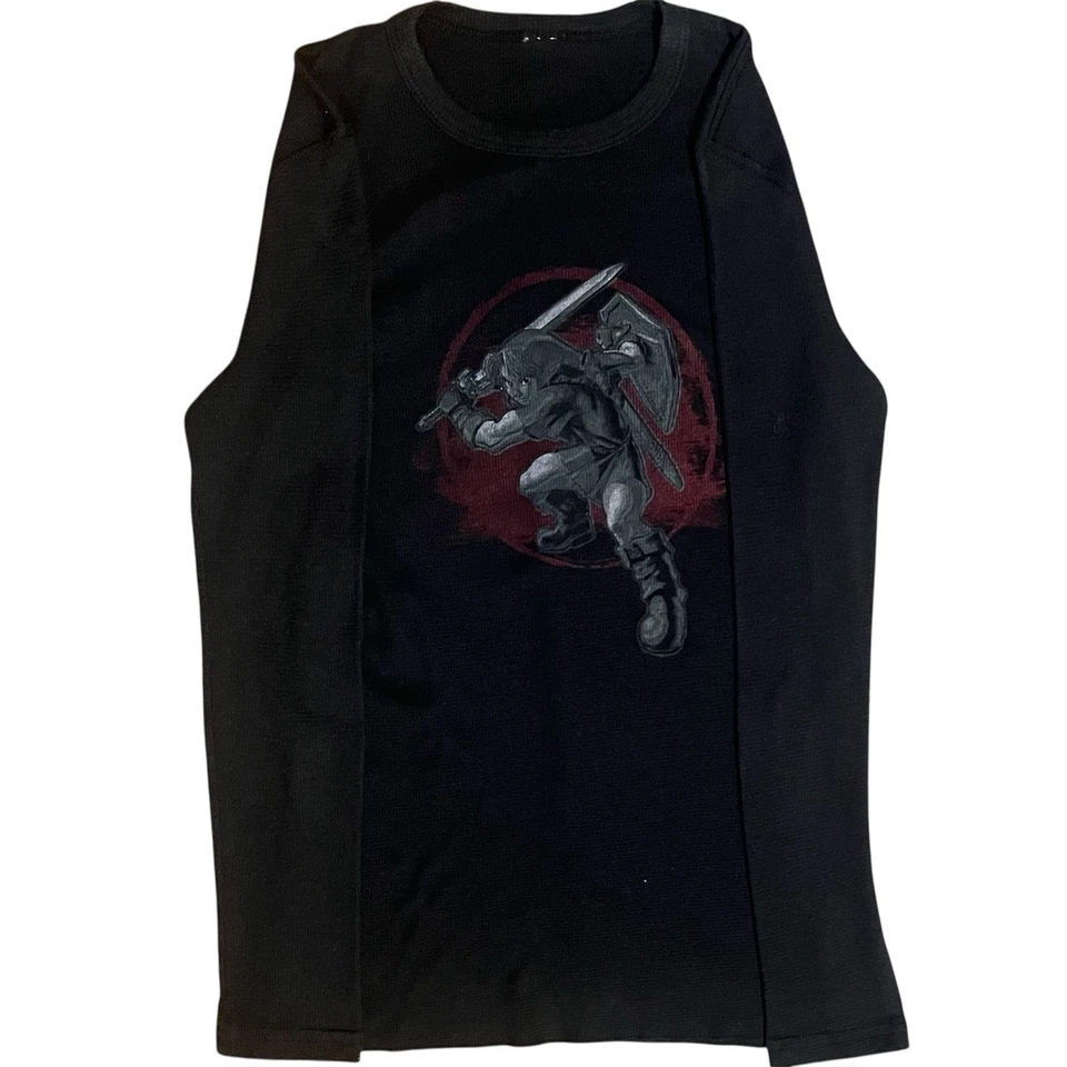 Legend Of Zelda Ocarina Of Time Camisa Tejida Gofre Manga Larga Nintendo 64 Promo Foto 1 de 2