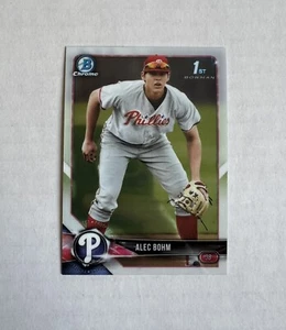 Bowman Draft Chrome 2018 Alec Bohm BDC-25 1st Bowman Phillies - Imagen 1 de 2