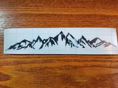 Calcomanía de vinilo MOUNTAIN RANGE PAISAJE SCENE - Pegatina para coche camión. b Foto 1 de 4