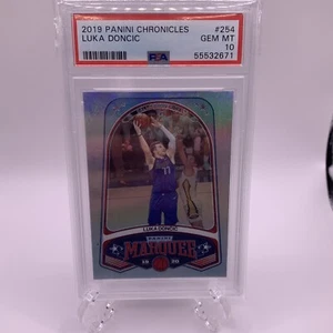 2019-20 Panini Chronicles Luka Doncic PSA 10 - Marquee #254 Dallas Mavericks - Picture 1 of 3