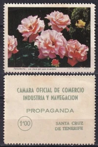 Spain poster stamp cinderella Tenerife The island of flowers - Picture 1 of 1