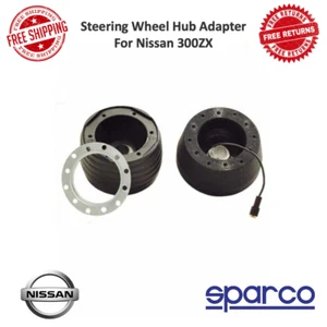 Sparco Steering Wheel Hub Adapter Black Fits Nissan 300ZX #01502240CA - Picture 1 of 7