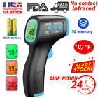 Non-Contact Infrared Digital Thermometer Forehead Temperature Gun + Battery FDA